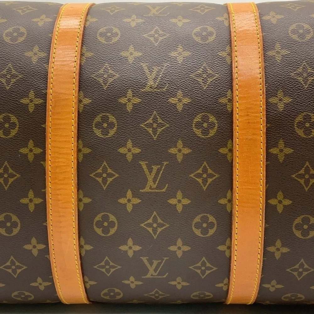 Auth Louis Vuitton Monogram Keepall 60 Boston Bag W/PadLock/Tag